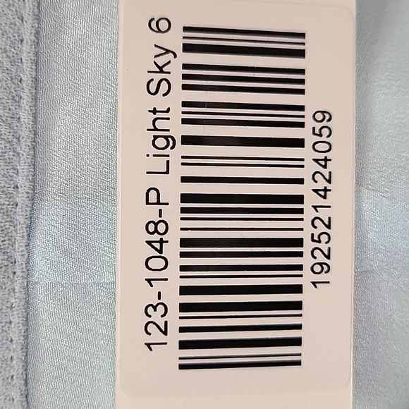 Jonathan Simkhai Size 6 Houston Sky Blue Squareneck Asymmetrical Midi Dress NWT - Picture 14 of 16